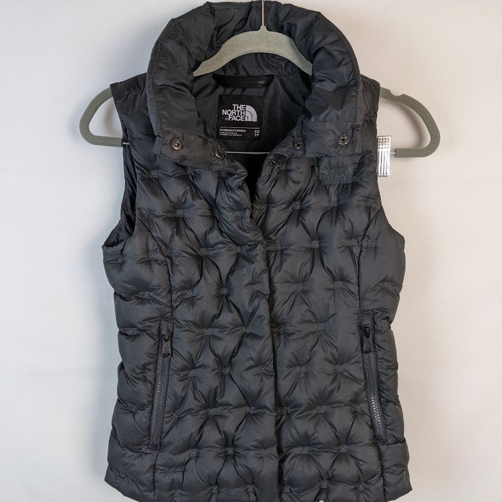 {The North Face} Black Quilted Down Vest